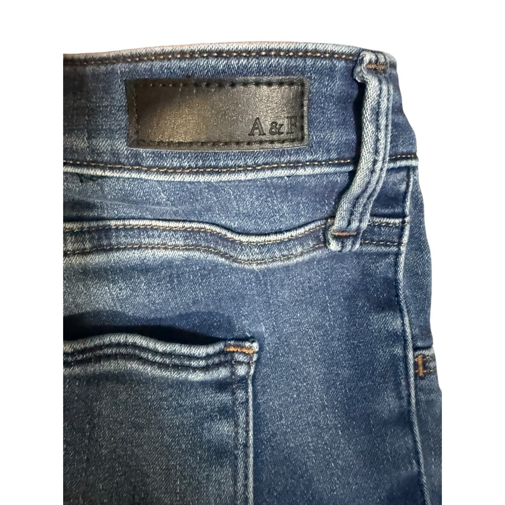 Abercrombie & Fitch Simone High Rise Jean Legging 33 16S Blue Denim Medium Wash - Picture 3 of 5